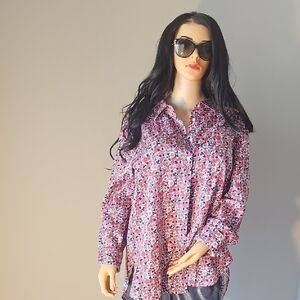 Tommy Hilfiger Multicolor Floral Button Down Shirt